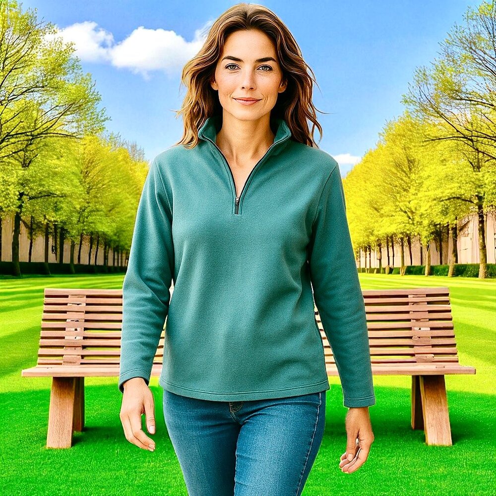 Blair Sweatshirt Half Zipper Long Sleeve Casual Top